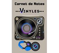 Carnet de Notes Vinyles: Journal de notes disques vinyles à remplir | Carnet ligné pour noter ses préférences musicales | 15,2 x 22,8 cm | 100 pages
