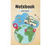 Carnet de notes voyage: Note book A5 pour camping car, van, camion aménagé - 100 pages avec lignes - Couverture souple