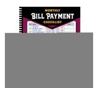 Carnet de paiement de factures - Organiseur d'argent pour la gestion du budget mensuel familial, carnet de paiement, suivi de factures pour mari, épouse, maman, papa