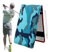 Carnet de parcours de golf portable - Carnet de notes avec crayon | Couverture en tissu Oxford et journal de parcours de club | Gadget de golf pratique pour la précision et le suivi | Idéal pour les