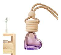 Carnet De Parfum De Voiture - Ornement En Verre Suspendu, Bouteille De Coeur Décorative | Dispensateur De Parfum Rechargeable Pour Tableau De Bord, Arrière-vision, Entrée, Miroir Compact, Espace De