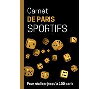 Carnet de Paris Sportifs: Idéal pour avoir une visibilité lorsque l'on joue sur plusieurs bookmakers. Jusqu'à 100 paris!