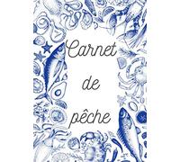 Carnet de pêche: Carnet de pêche à remplir pour pêcheur passionné. Notez vos journées de pêche, vos prises de poissons, matériels leurre et appât, les ... la marée la phase lunaire. Grand format