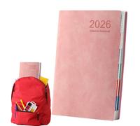 Carnet de planificateur - A5 2026 Organisateur quotidien de l'ordre du jour pour le travail, école avec gestion des tâches, notes Journal pour le fitness, les voyages, le collège, les affaires, la cou