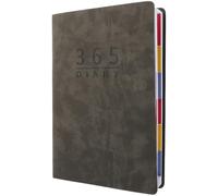 Carnet de Planification 2024 Anglais 365 Jours, Papier Noir | Organisation Quotidienne, Priorisation des Tâches, Style Simple et Élégant, pour Employés et Étudiants, Format Pratique