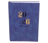 Carnet de Planification 2026 A5 à Couverture Rigide en PU | Pages en Papier, Onglets Mensuels, Coins Arrondis, Format Portable, pour Notes et Emplois du Temps