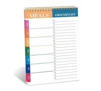 Carnet de planification à double spirale 100 pages lignées Planificateur de repas quotidien hebdomadaire pour planifier les tâches