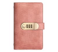 Carnet de planification budgétaire - Organiseur de planification financière de 17,8 cm | Journal d'épargne en cuir synthétique - 100 pages de suivi d'argent vintage avec couverture de confidentialité