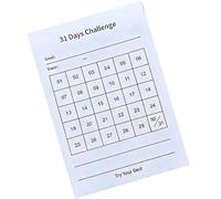 Carnet de planification de 31 jours avec papier recyclé pour la formation des habitudes quotidiennes, la productivité, la gestion des tâches, planificateur professionnel des habitudes des étudiants