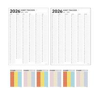 Carnet de planification de définition d'objectifs - Journal annuel de suivi des habitudes avec pages hebdomadaires et mensuelles structurées, organisateur de croissance personnelle pour la motivation,