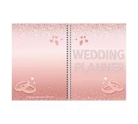 Carnet de planification de mariage - Organisateur de planification de mariage avec listes de contrôle budgétaires et pages vierges - Couverture rigide à spirale pour une prise de notes facile