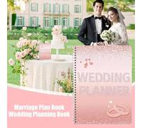 Carnet de planification de mariage pour mariées - Beau carnet de notes - Souvenir pour liste de contrôle et planification budgétaire