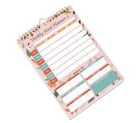 Carnet de planification de repas en spirale avec listes de courses détachables et crochet de suspension pour l ' organisation hebdomadaire