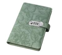 Carnet de planification des économies, 23 x 14,5 x 3 cm en cuir, serrure à combinaison à 3 chiffres, planificateur budgétaire, défi d'économie d'argent pour finances personnelles, bureau à domicile