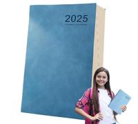 Carnet de planification du temps | 20,3 x 15,2 cm - 340 pages - Agenda quotidien 2025 - Couverture rigide - Organiseur de gestion du temps pour étudiants