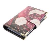 Carnet de Planification Financière Marbre Rose à Feuilles Amovibles