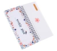 Carnet de Planification Hebdomadaire Élève, Papier, Tâches et Objectifs | École et Suivi des Habitudes, Format Pratique à Spirale, Pages Détachables, Usage Bureau