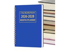Carnet de planification mensuel - Carnet de planification, carnet de notes, notes de liste de choses à faire | Agenda de gestion 2026-2028 pour bureau, enseignant, collège, , maison, bureau