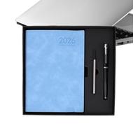 Carnet de planification - Planificateur de travail, planning 2026 | Carnet de tâches de travail 2026 jours | Agenda quotidien A5 avec notes complètes de 12 mois, temps d'écriture pour fitness, voyage