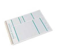 Carnet de Planification Quotidien sans Date, pour Tâches et Repas | Papier Vert, Usage Maison et Bureau, pour Professionnels Occupés et Voyageurs, Idées et Notes