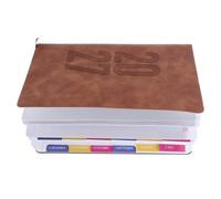 Carnet de Planification Quotidienne 2027, Café, Agenda Anglais | Papier Léger à Coins Arrondis, Format 8,3x5,7 Pouces, Mise en Page 365 Jours, sans Bavure