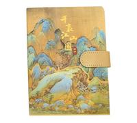 Carnet de Planification Quotidienne Rétro, Design Ancien | Papier, Tissu et Aimant, Pages à Dispositions Multiples, pour Tâches, Esquisses et Usage Mobile