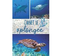 Carnet de plongée: Un petit cahier pour consigner 100 sorties de plongée sous-marine