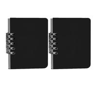 Carnet De Poche Format | Lot De 2 Agendas À Rigide | 7,3 x 10,3 cm Bloc-Notes Poche - Pour Université, Travail, École, Matières, Écriture, Étude, Voyage, Bureau, Femmes Et