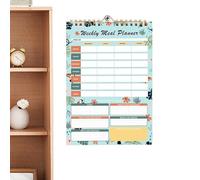 Carnet de Préparations de Repas | Bloc-Notes Vintage de Régime et Bien-être à Pages Détachables pour Femmes | Organisateur d'Alimentation Saine pour Adolescents Filles Athlètes Famille
