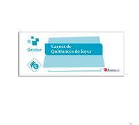 Carnet de quittances de loyer, 25 x 10,5 cm