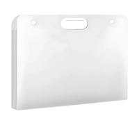 Carnet de rangement A4 en plastique avec clip d'art 8 K pour carnet de croquis et œuvres d'art - Organiseur portable pour peintures, dessins et projets créatifs