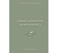 Carnet de recettes de mon enfance: Carnet de recettes & de souvenirs à remplir. Cuisine familiale, transmission et mémoire culinaire