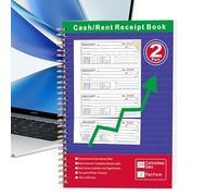 Carnet de reçus de location pour propriétaire, duplicata à spirales autocopiant | Petit carnet de reçus pour la monnaie - Pour bureau, magasin, enregistrement, propriétaire, facture, caution, commande