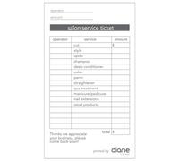 Carnet de reçus de tickets de service de salon