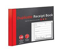Carnet de reçus numéroté de 1 à 80 pages, carnet de reçus en double demi-taille pour entreprise, maison, bureau, magasin et entrepôt (1)