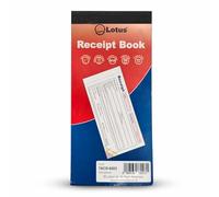 Carnet de reçus tripli 3 parties argent et loyer 70 x 145 mm Business & Office