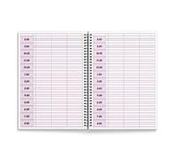 Carnet de rendez-vous 1 an 52 semaines, pour salon de beauté, thérapeute, spa, massage des ongles, format A5