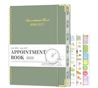 Carnet de rendez-vous 2026-2027, planificateur horaire de juillet 2026 à juin 2027, grand planificateur de rendez-vous hebdomadaires et mensuels de 21,6 x 27,9 cm, agenda quotidien avec intervalles de