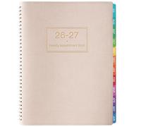 Carnet de rendez-vous 2026-2027 - Planificateur quotidien horaire 2026-2027, juillet 2026 à juin 2027, 21,6 x 27,9 cm, planificateur de rendez-vous hebdomadaire de 26 à 27 avec intervalle de 15
