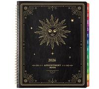 Carnet de rendez-vous 2026 - Agenda journalier horaire 2026, janvier 2026 à décembre 2026, 22,9 x 27,9 cm, planificateur 2026, grand planificateur hebdomadaire, mensuel, intervalle de 15 minutes