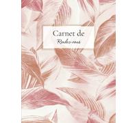 Carnet de Rendez-vous: Agenda RdV grand format A4 journalier non daté,52 semaines de suivi