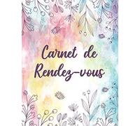 Carnet de rendez-vous: Cahier de rendez-vous professionnels | Agenda pratique pour prise de RDV journalier | Agenda non datée | intervalle de 15 minutes | 7h à 20h | 53 semaines | Grand format