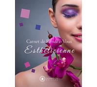 Carnet de Rendez-Vous Esthéticienne: v1-8 Prise de RDV Professionnels avec Plages horaires de 15 minutes pour Esthéticiennes pros de l'Esthétique | ... 52 semaines | photo femme de face carré rose