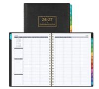 Carnet de rendez-vous et planificateur 2026 - Agenda quotidien horaire 2026, janvier 2026 à décembre 2026, 21,6 x 27,9 cm, carnet de rendez-vous hebdomadaire 2026 avec intervalle de 15 minutes