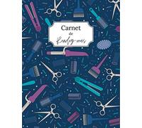 Carnet de rendez-vous: Salon de coiffure | Agenda professionnel | 53 semaines + Contacts utiles et Notes | Format A4 | Cahier de rendez-vous professionnels original