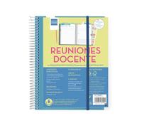 Carnet de Réunions - Finocam - Espagnol - 75 Modèles - Autocollants - Pochette DIN A5