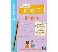 Carnet de réussite - ANGLAIS - CAP 2de Bac Pro - Éd. 2021 - Livre élève