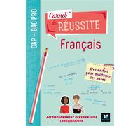 Carnet de réussite FRANCAIS - CAP-Bac Pro - Éd. 2019 - Manuel élève - Michèle Sendre-Haïdar - Foucher - broché - Scolaire / Universitaire