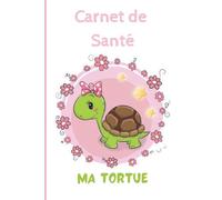 CARNET DE SANTE TORTUE: Carnet de suivi quotidien de ma tortue | Carnet de santé complet et pratique de votre compagnon | Historique des visites chez ... | 110 pages | Format 15,24 x 22,86 cm
