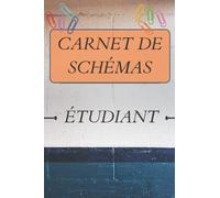Carnet de schémas - Etudiant: Fiches vierges à compléter pour étudiants (études supérieures, lycée, collège...) - 100 pages - Schémas